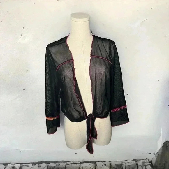 Y2K goth fairy sheer bolero - Picture 2 of 6